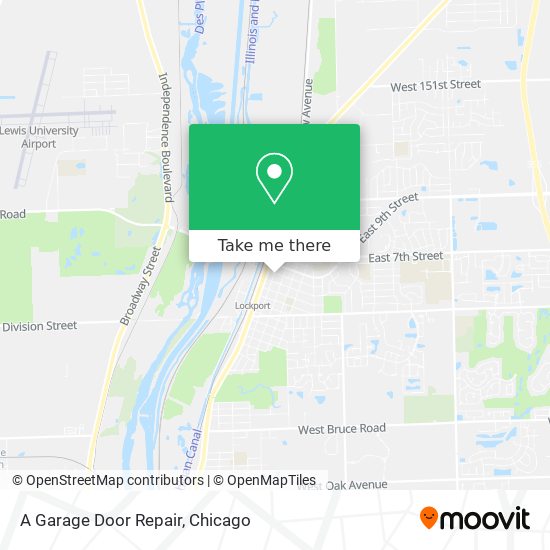 A Garage Door Repair map