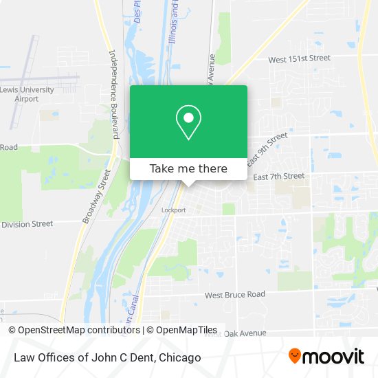 Law Offices of John C Dent map
