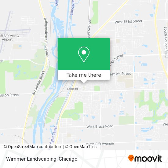 Wimmer Landscaping map