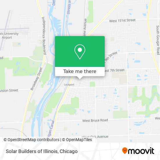 Solar Builders of Illinois map