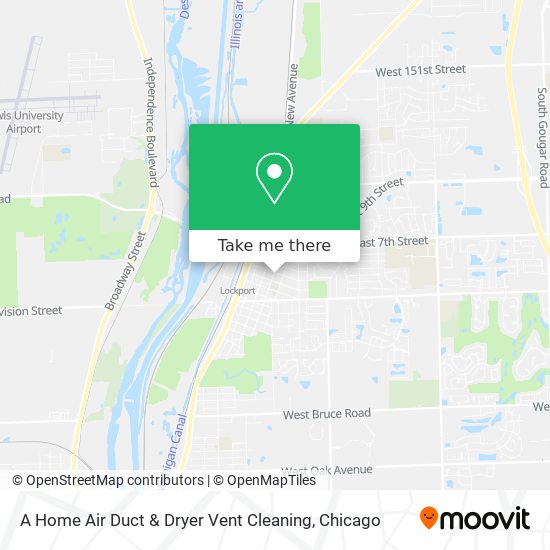 A Home Air Duct & Dryer Vent Cleaning map