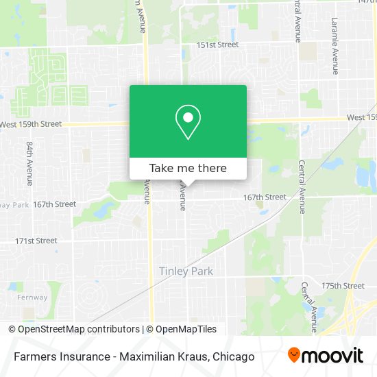 Farmers Insurance - Maximilian Kraus map