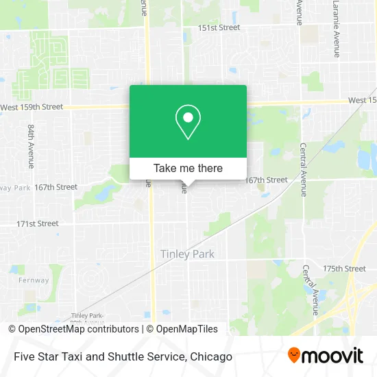 Mapa de Five Star Taxi and Shuttle Service