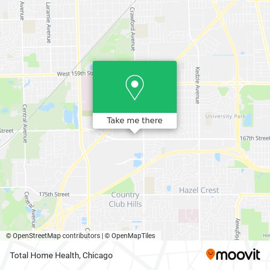 Total Home Health map