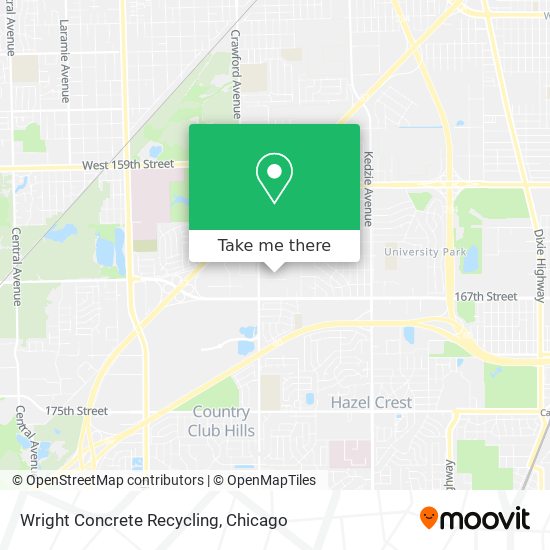 Mapa de Wright Concrete Recycling