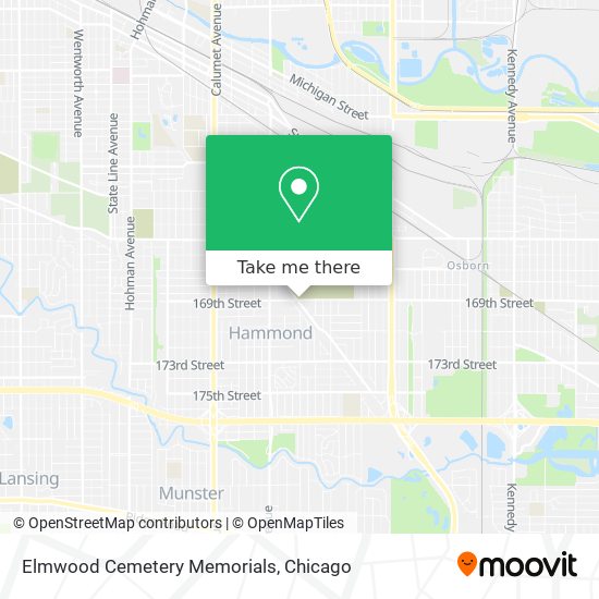 Elmwood Cemetery Memorials map