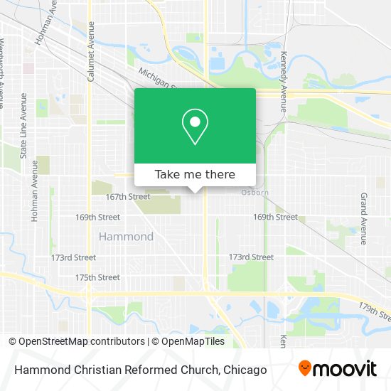Hammond Christian Reformed Church map