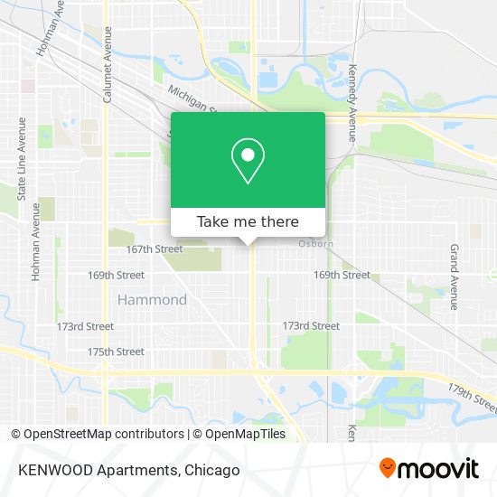 Mapa de KENWOOD Apartments