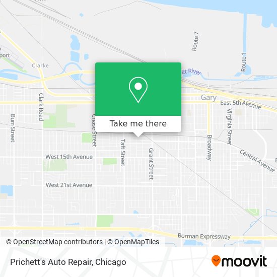 Prichett's Auto Repair map