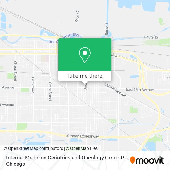 Mapa de Internal Medicine Geriatrics and Oncology Group PC