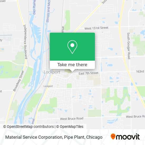 Material Service Corporation, Pipe Plant map