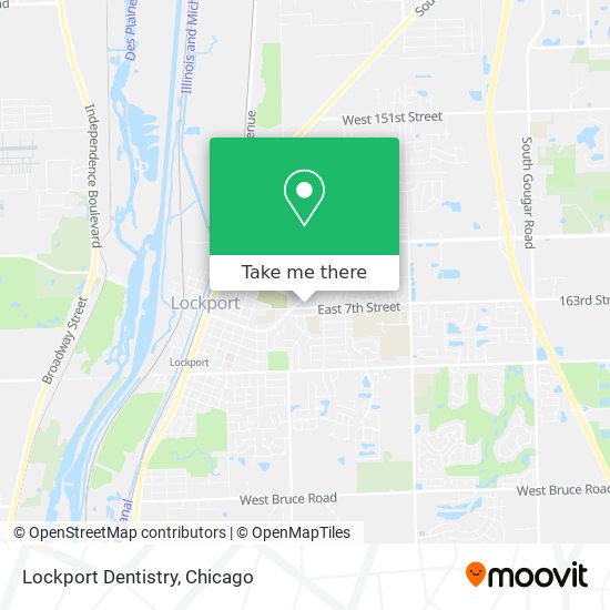 Lockport Dentistry map