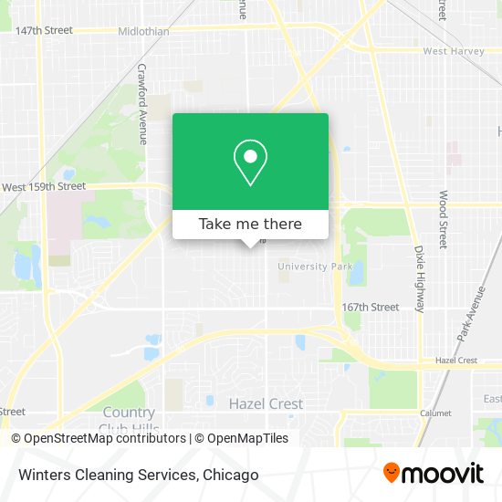 Winters Cleaning Services map