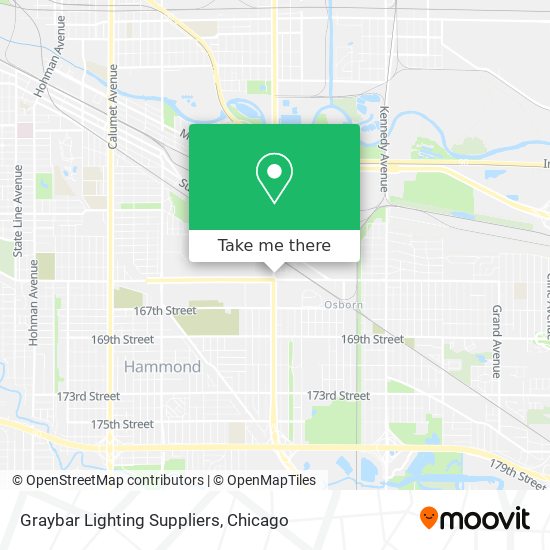 Graybar Lighting Suppliers map