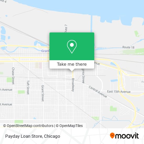 Payday Loan Store map