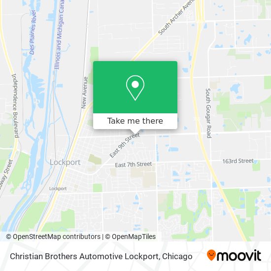 Christian Brothers Automotive Lockport map