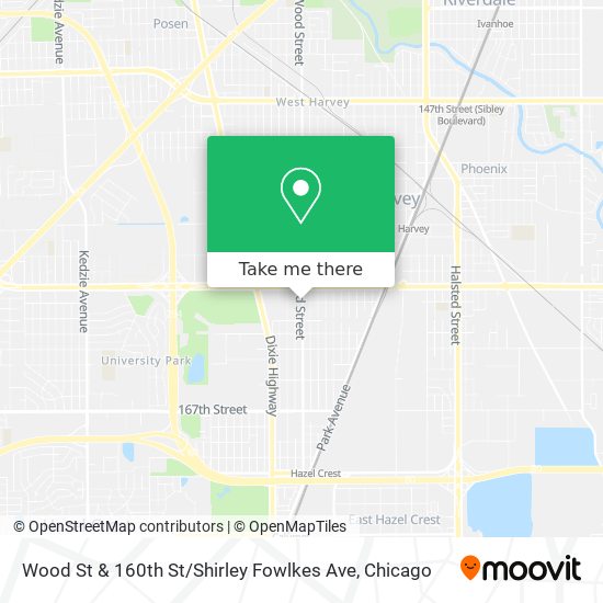 Wood St & 160th St / Shirley Fowlkes Ave map