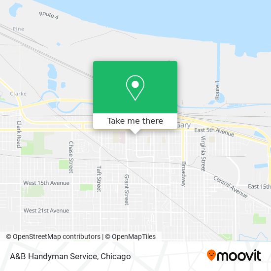 A&B Handyman Service map