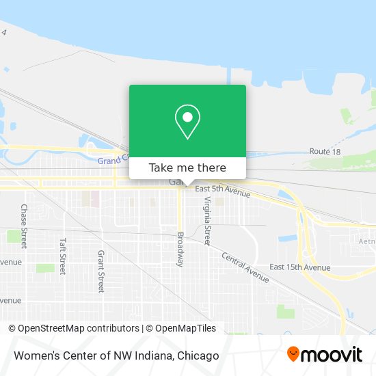 Women's Center of NW Indiana map