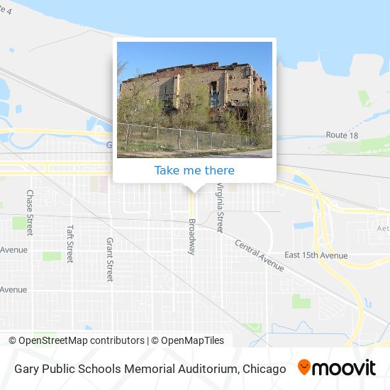 Gary Public Schools Memorial Auditorium map