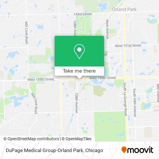 DuPage Medical Group-Orland Park map