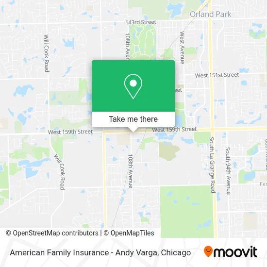 American Family Insurance - Andy Varga map