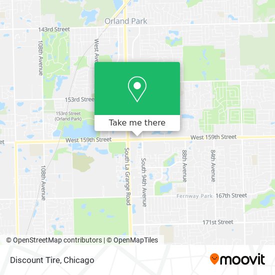 Discount Tire map