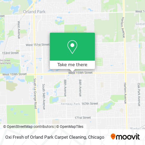 Mapa de Oxi Fresh of Orland Park Carpet Cleaning