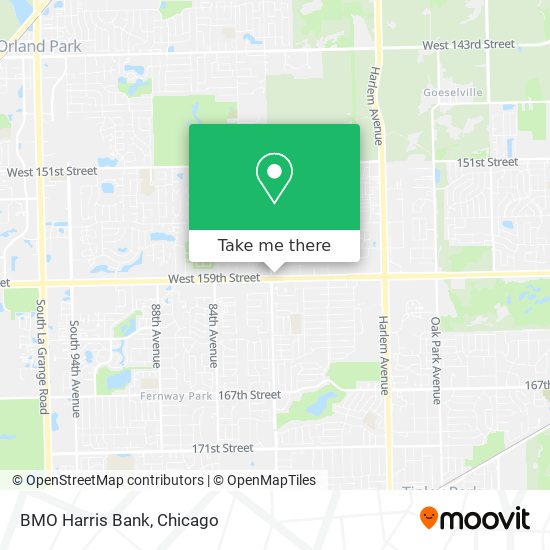 BMO Harris Bank map