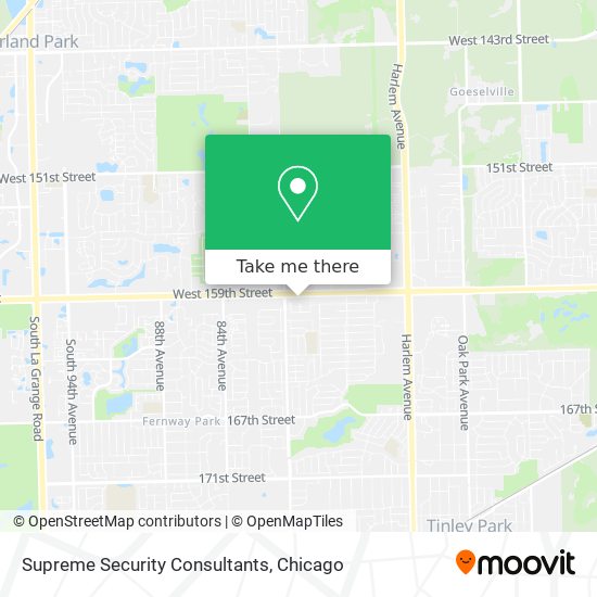 Supreme Security Consultants map
