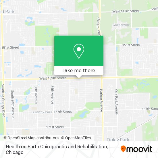 Health on Earth Chiropractic and Rehabilitation map