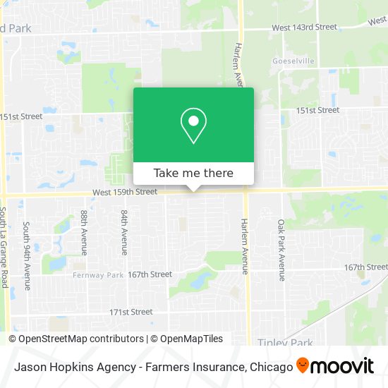 Jason Hopkins Agency - Farmers Insurance map