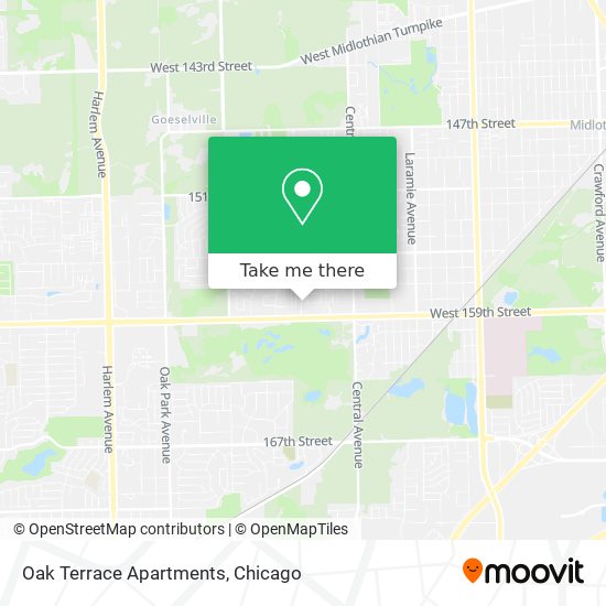 Oak Terrace Apartments map