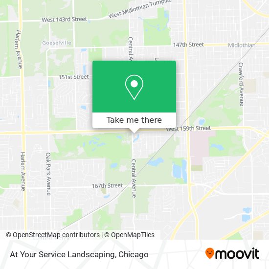 At Your Service Landscaping map