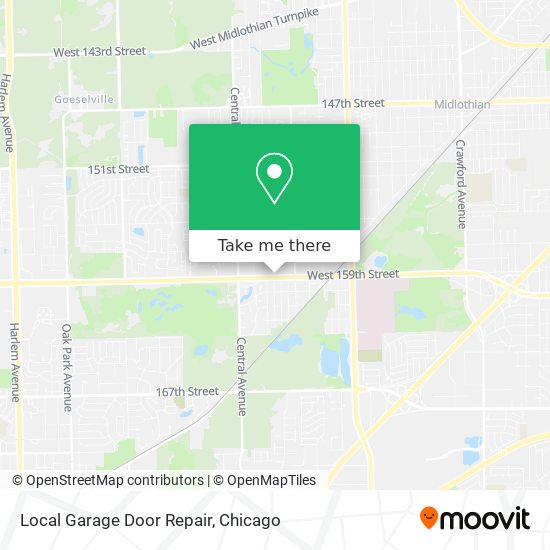 Mapa de Local Garage Door Repair