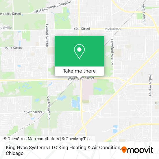 Mapa de King Hvac Systems LLC King Heating & Air Condition