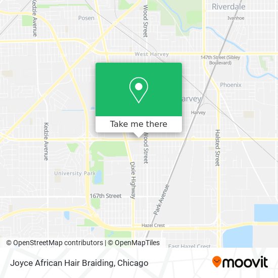 Joyce African Hair Braiding map