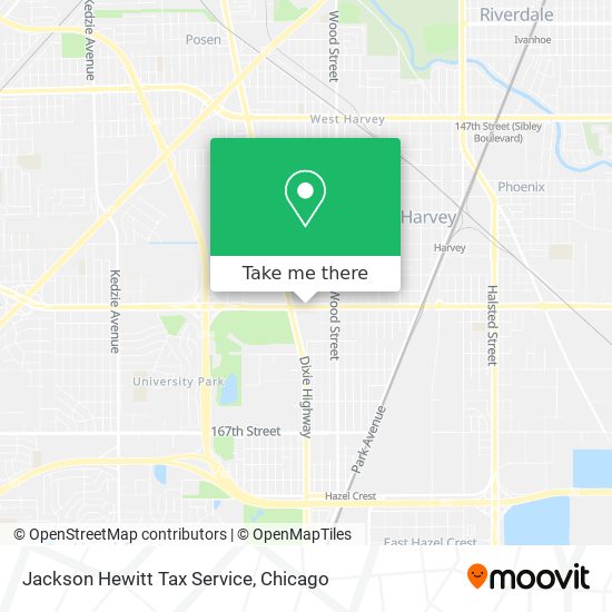 Jackson Hewitt Tax Service map