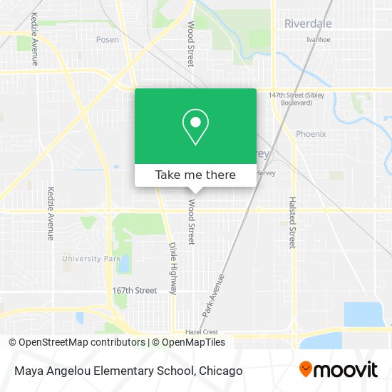 Maya Angelou Elementary School map