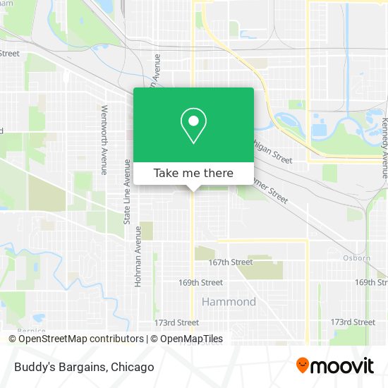 Buddy's Bargains map