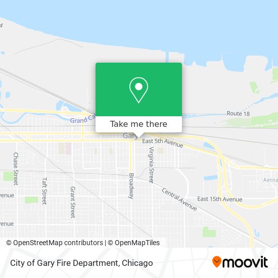 City of Gary Fire Department map