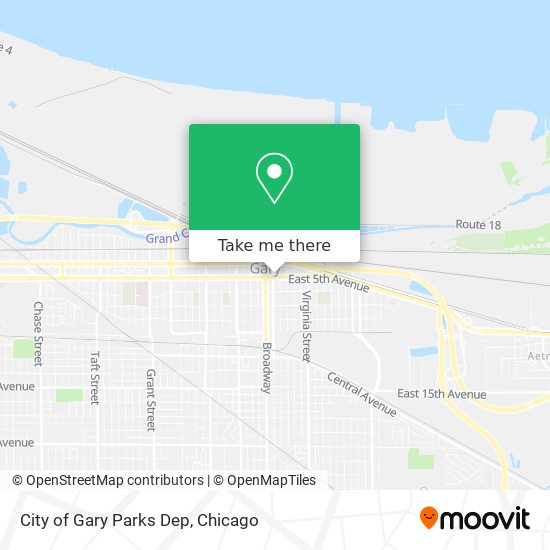 City of Gary Parks Dep map