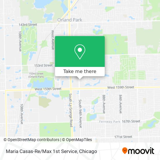 Maria Casas-Re/Max 1st Service map
