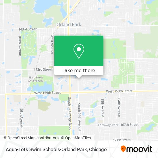 Mapa de Aqua-Tots Swim Schools-Orland Park