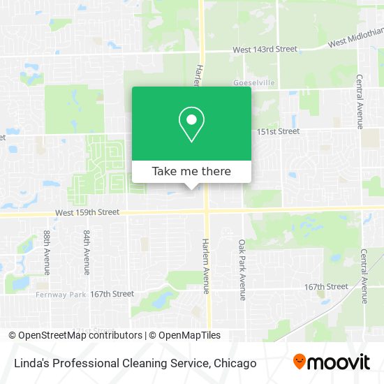 Mapa de Linda's Professional Cleaning Service