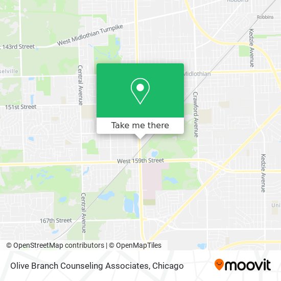 Olive Branch Counseling Associates map