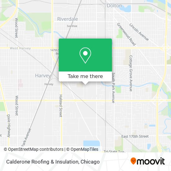 Calderone Roofing & Insulation map