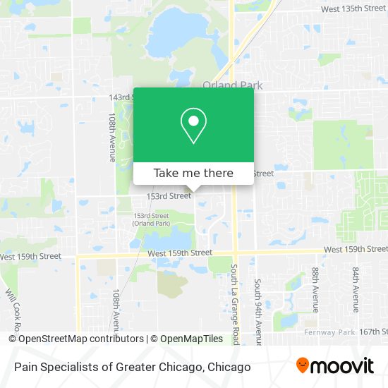Mapa de Pain Specialists of Greater Chicago