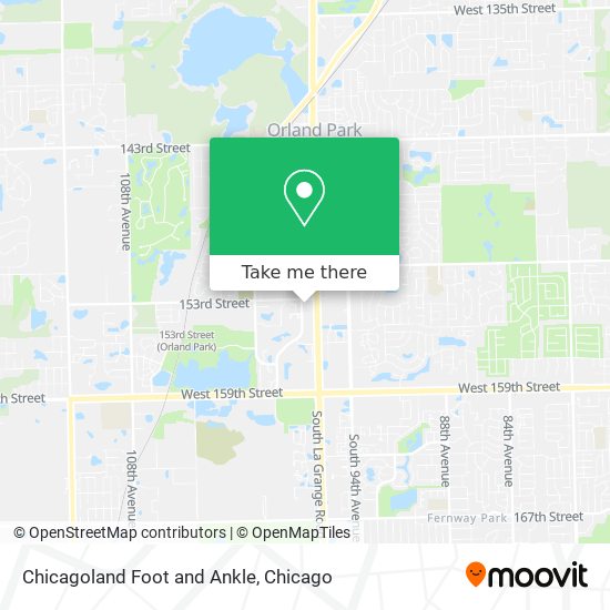 Mapa de Chicagoland Foot and Ankle