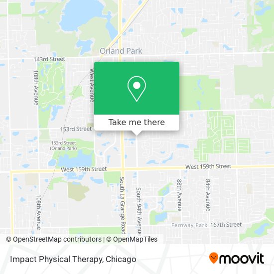 Impact Physical Therapy map